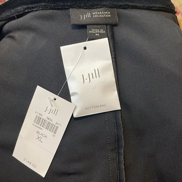 J Jill Wearever Collection Velour Black Blazer Size XL NWT - Picture 3 of 3